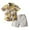 Gold, variant on Yievot Toddler Baby Boys Summer Shorts Set Floral Outfits Button Down Shirt Top with Fashion Shorts Hawaiian 2 Pcs Unisex Child Summer Beach Wear Sets Clothing 1-6 Years