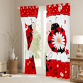 Red Rose Bug Erosebridal Kawaii Bug Ladybug Curtains and Drapes Pack of 2 (52x63 ...