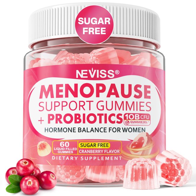 Suplemento de gomitas NEVISS para la menopausia, probióticos, sin azúcar