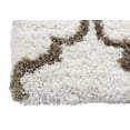 thumbnail image 5 of Chesapeake Microfiber Polyester Shag Ivory Base with Grey Design Deco Area Rug (5'x7'), 5 of 6
