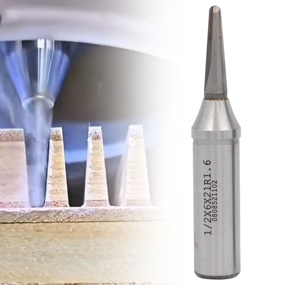 1/4 Inch Shank TCT V-Shape Router Bit with Rounded Bottom (6x21xR1.6mm) - Arc Grooving Cutter for Wood Bending, Anti-Splitting Arc Slotting Tool for Trimmers & Handheld Routers
