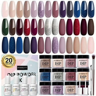 AZUREBEAUTY Color Changing Dip Powder Nail Kit Starter Spring Summer Blue  Green Pink Grey 12 Pcs Dipping Powder Liquid Set with Base Top Coat  Activator for French Nails Art Manicure DIY Salon