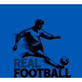 thumbnail image 4 of "Real Football" Sports Back to School Adult Royal Blue Crew Neck Short Sleeve Tee-Medium, 4 of 4