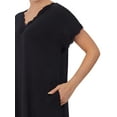 thumbnail image 5 of Secret Treasures Women's and Women's Plus Traditional Knit Short Sleeve V-Neck Gown, 5 of 6