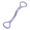 Purple, variant on Figure 8 Resistance Bands, Yoga Stretch Bands, Stretch Bands, for Arms, Shoulders, Back, Legs Stretching, for Yoga, Pilates, Physical Therapy and Stretching