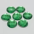 thumbnail image 3 of U8MO 100 Blue Flatback Acrylic Rhinestone Round Sewing Button 14mm Sew on beads, 3 of 6