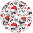 thumbnail image 1 of FMSHPON Snowflake Santa Xmas Tree Xmas Christmas Tree Skirt Stand Mat for Holiday Party Decoration Indoor Outdoor 36 inches, 1 of 6
