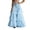 A-Blue703, variant on Wxolcjlv Women's Denim Patchwork Tulle Maxi Skirt Button Front Tiered Layered Skirts