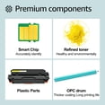 thumbnail image 4 of greencycle Compatible Toner Cartridge Replacement for HP 414X W2022X (With Chip) to use in Color Pro MFP M479fdw M479fdn M454dw M454dn M479dw M455dn M479 M454 Printer - 2 Pack W2022X, Yellow, 4 of 8