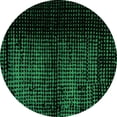 thumbnail image 1 of Ahgly Company Indoor Round Abstract Green Modern Area Rugs, 8' Round, 1 of 4