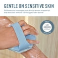 thumbnail image 5 of Sud Scrub® Antimicrobial Silicone Body Scrubber, Exfoliating, Eco Friendly Bath Brush, 1 Pack, Blue, 5 of 8