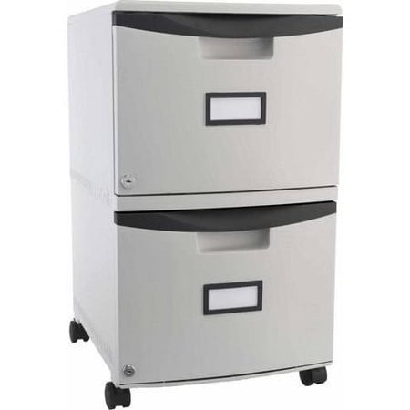 Storex 2 Drawer Mobile File Cabinet With Lock And Casters Legal