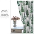 thumbnail image 3 of Forest Curtains Rustic Nature Green Woodland Trees Landscape Kids Girls Boys Women Bedroom Living Room Bathroom Blackout Rod Pocket Decoration Window Drapes 2 Panels W21xL63in, 3 of 6
