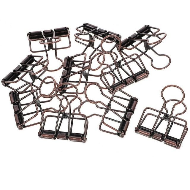 Binder Clips Alloy Metal Binder Clips for Office Use 10Pcs Paper Clamps