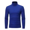 thumbnail image 1 of A Camisa De Fondo Simple Cuello Tortuga Manga Larga Hombres, 1 of 8