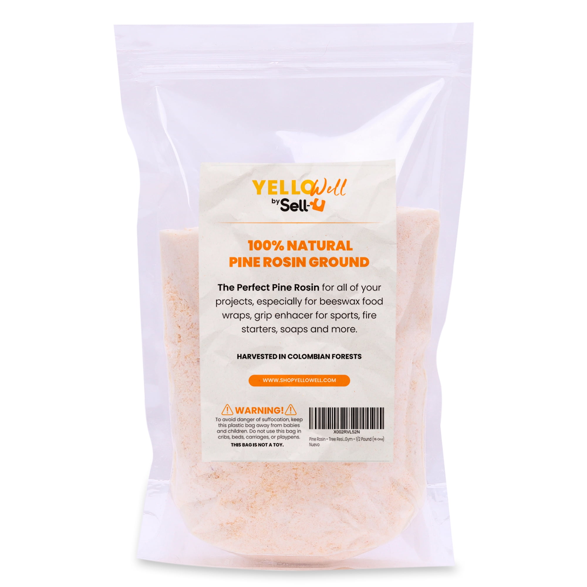 Pine Rosin 1 Lb 100 Natural Tree Resin for Beeswax Cloth Food