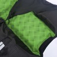 thumbnail image 4 of XIAOCHA Unisex Adult Life Jacket Sleeveless Black And Green Mesh Panel Reflective Strip Safety Vest Quick Dry Buoyant Water Sports Gear, 4 of 9