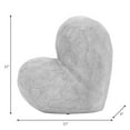 thumbnail image 2 of Sagebrook Home 11" Scratched Heart Decor, Silver, 2 of 8