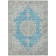 thumbnail image 2 of Addison Rugs Chantille Indoor/Outdoor Traditional Vintage Teal Washable Rectangle Rug, 10' x 14', 2 of 6