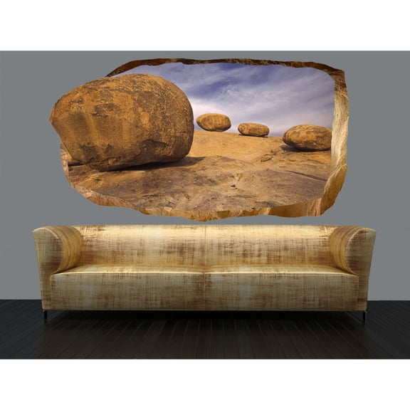 Startonight 3D Mural Wall Art Photo Decor Gate for Stones World Amazing Dual View Surprise Wall Mural Wallpaper for Bedroom Nature Gift Large 47.24 ‘’ By 86.61 ‘’