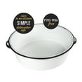 thumbnail image 3 of Granite Ware Porcelain Enamel Dish Pan - Non-Stick, 15 Qt, Black/White, 3 of 5