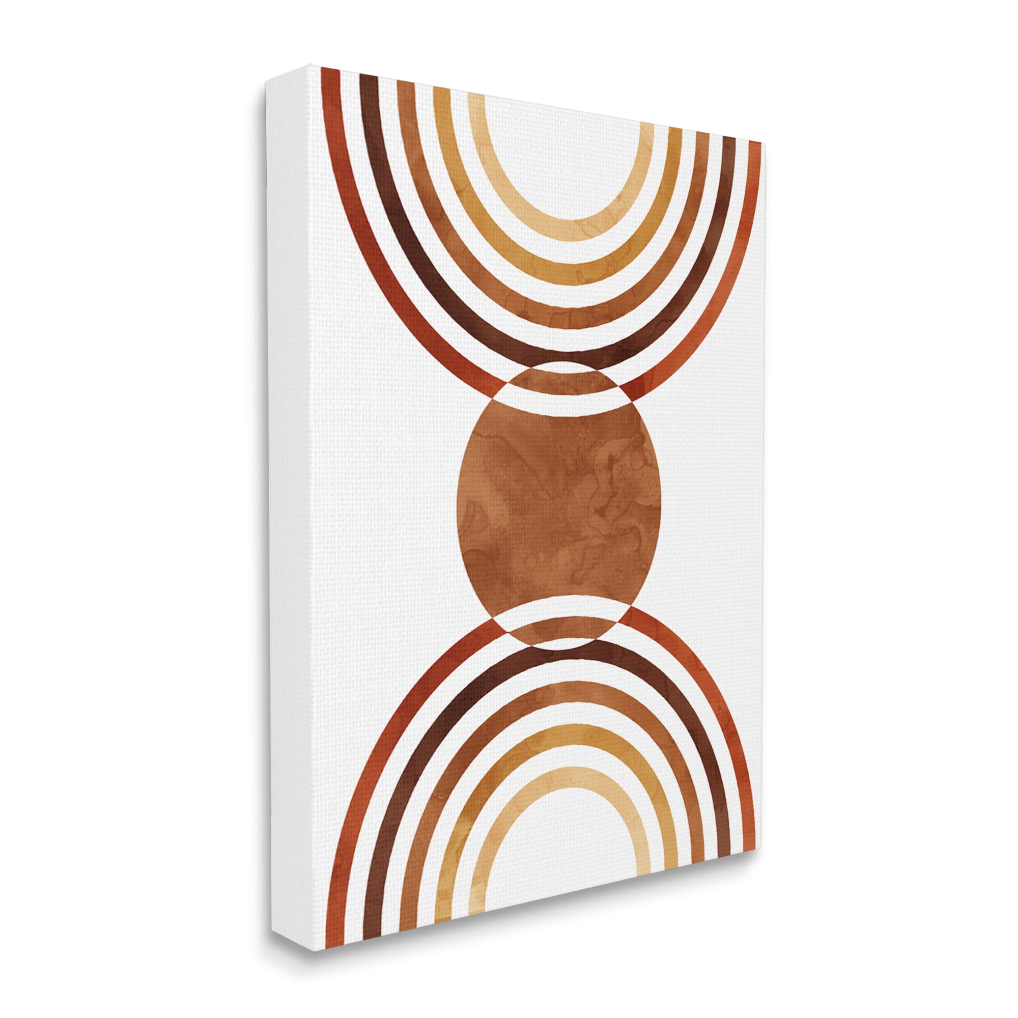 Stupell Industries Boho Earthy Arches Abstract Painting Gallery Wrapped Canvas Art Print Wall Art, 36 x 48