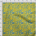 thumbnail image 4 of oneOone Cotton Poplin Yellow Fabric Abstracts Sewing Material Print Fabric By The Yard 42 Inch Wide, 4 of 5