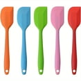 thumbnail image 2 of 5pcs Silicone Spatulas, Oil Brush, 8.5 Inch Small Spatula Set, Silicone Baking Brush, Seamless Design Heat Resistant Non-Stick Flexible Scrapers, Baking Mixing Tool, Kitchen Stuff, 2 of 6