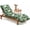 Forest Green Tulip, variant on Chaise Lounge Cushion Outdoor, Memory Foam Replacement Patio Pool Lounge Chair Cushion with Ties for Outdoor Furniture, 74 x 22 x 4 Inch (Oxford Blue)