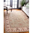 thumbnail image 3 of Unique Loom Voyage Collection Area Rug - St. Florence (7' 1" x 10' Rectangle Light Green/Cream), 3 of 4