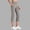 Gray, variant on Oplxuo Women's Capri Pants Dress Yoga Work Capri Slacks Stretch Office Casual Pant High Waisted Slit Hem Pant with Pocket