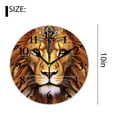 thumbnail image 2 of 10 Inch Wall Clock Battery Operated Silent Clock Decorative for Office, Kitchen, Outdoor, Living RoomBoho Lion Animal Exquisite Design, 2 of 4