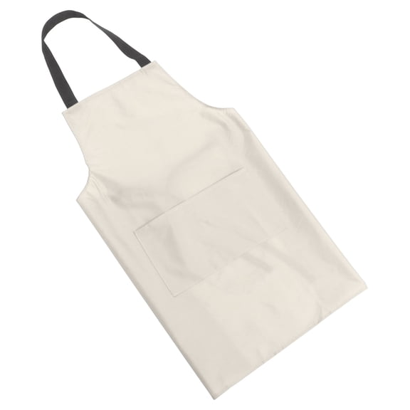 LOLIPPYY Dishwashing Apron For Women Beige PVC Waterproof Apron 1Pack
