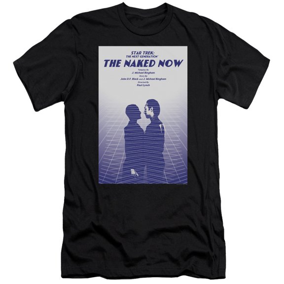 Star Trek Tng Season 1 Episode 3 Premium Canvas Adult Slim Fit 30/1 T-Shirt Black