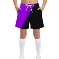 thumbnail image 2 of LIBRCLO Kids Swim Trunks Boys Quick Dry Shorts Boys Swim Trunks Summer Hawaiian Beach Board Shorts Swimwear Patchwork Color Bathing Suits Size 4-5Years Purple, 2 of 9