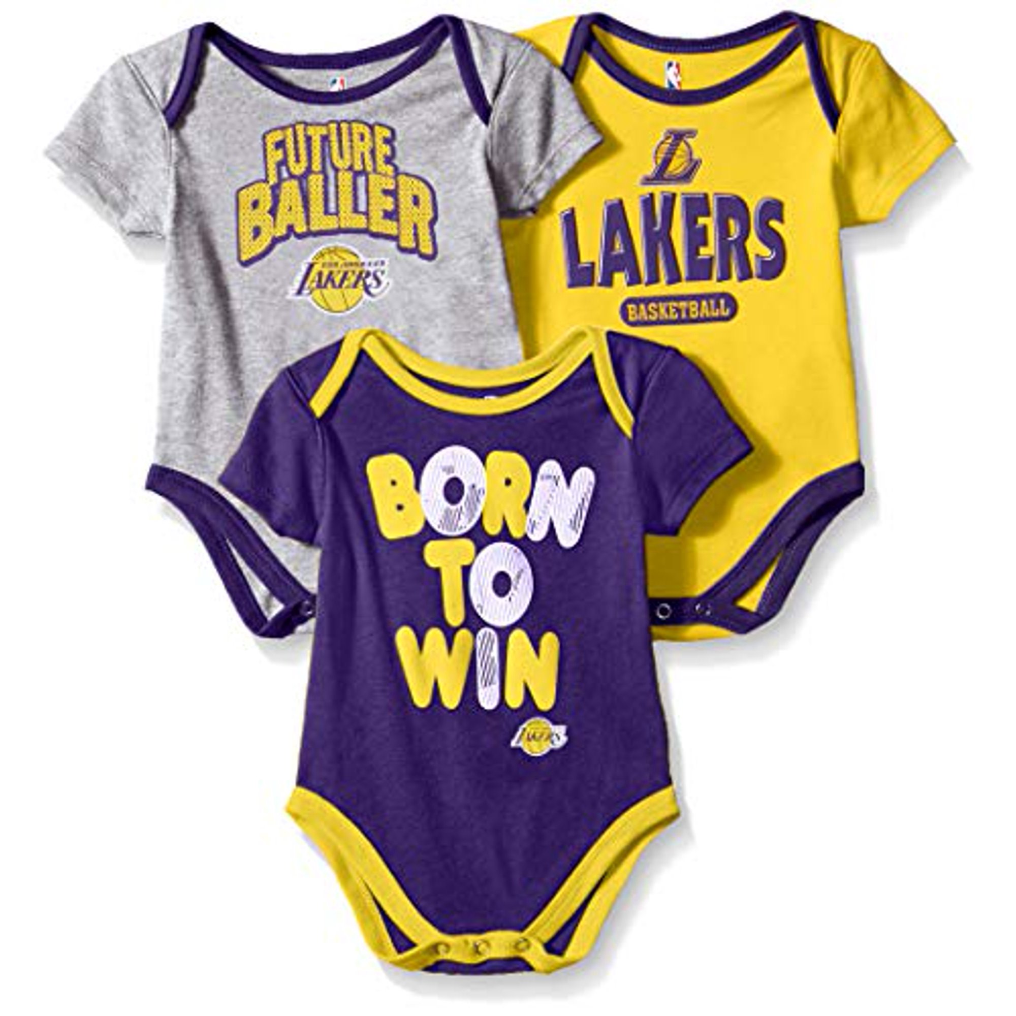 Outerstuff Nba Nba Newborn Infant Los Angeles Lakers Little Fan 3pc Bodysuit Set Heather Grey 24 Months Walmart Canada