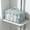 Gray-GY, variant on MMJ Mesh Travel Toiletry Bag Large Capacity with Handle Portable Cosmetic Organizer for Home Gym 9.8x4.7x4.3in