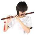 thumbnail image 4 of Flute CKey Dry Bitter Bamboo Flute Traditional Orchestral Instrument Set with Storage Box ZD02, 4 of 7