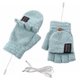 thumbnail image 3 of Guantes Térmicos Eléctricos Temperatura Ajustable Invierno Calentador Mano () Verde, 3 of 4