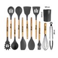 thumbnail image 2 of Juego de Utensilios de Cocina | Kit 12 Piezas de Cocina | Set de Instrumentos de Silicona | Mango de Madera Resistentes | Herramientas de Cocina Multifuncionales, 2 of 5