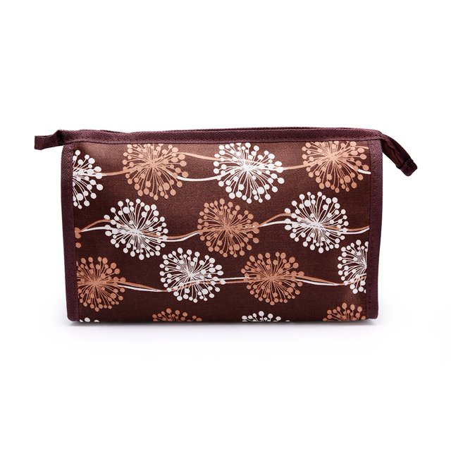 Bolsa de almacenamiento impermeable para maquillaje de viaje al aire libre de gran capacidad con estampado floral (#N)