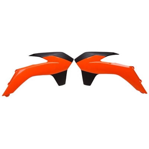 Acerbis Radiator Scoops 16 KTM Orange/Black for KTM 450 XC-F 2013-2015