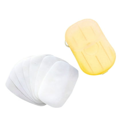 iLH 20Pcs Disposable Hand Washing Tablet Travel Carry Toilet Soap Paper (Best Toilet Soap In India)