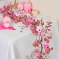 thumbnail image 4 of Decoración de Rama de Acción de Gracias con Frutos Rojos Simulados | Adorno de Calabaza Envuelta | Vides Sintéticas Realistas con Hojas Oscuras y Flores Blancas | Decoración Otoñal Duradera para Pare, 4 of 6