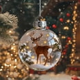 thumbnail image 4 of WKSCLPAI Christmas Crystal Ornament 3D Animal Glass Crystal Ball Decorations Crystal Ornaments for Christmas Tree, Sparkling Star Accents, Holiday Gifts, Room Decor(Reindeer, 1PC), 4 of 7