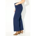 thumbnail image 3 of Catherines Women's Plus Size Petite The Wide Leg Knit Jean, 3 of 4