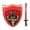 Red Combination, variant on Rupoun Children Taekwondo Boxing Training Fighting Knight Shield Sword Pretend Play Costume Accessories, Blue Combination [cite: 9] (17.32 inches / 44 cm) [cite: 6]
