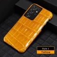 thumbnail image 1 of Funda de cuero de cocodrilo 100% Natural para teléfono Samsung Galaxy S23 S21 S22 Ultra S20 FE S10 S21 Plus Note 20 A71 A51 A52 A53 A54 Fivean unisex, 1 of 2