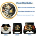 thumbnail image 4 of Car Spare Tire Cover PVC Leather SUV Pickup Truck Off-Road Tire Cover Outside Tire Cover Spare Tire Cover Cowboy Skull Pattern (15 inch for Tire Diameter 27"-29"), 4 of 6