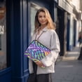 thumbnail image 6 of FORMRS 13-13.3 inch Laptop Sleeve Case Soft Carrying Quilted Computer Bag Cover, Green Wavy Pattern, 6 of 7